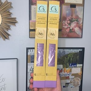 2 Purple vinyl paper rolls
